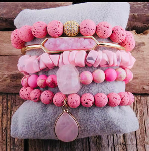 "Pretty in Pink" Bracelets