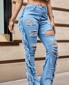 Fringe Jean Outfit