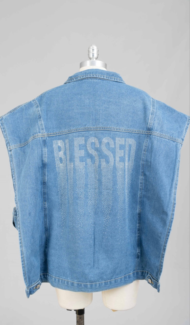 Kara Chic Blessed Denim Jacket