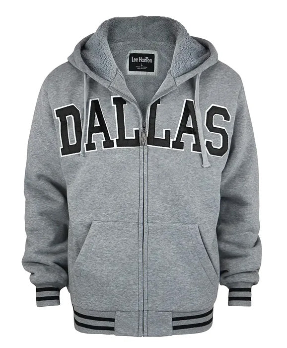 Lee Hanton Men's Dallas Zippered Hooded Jacket
