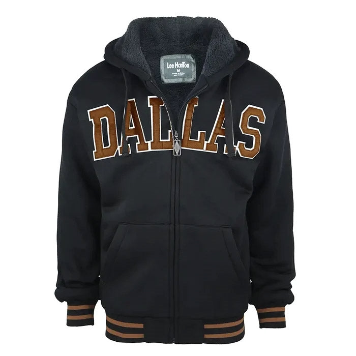 Lee Hanton Men's Dallas Zippered Hooded Jacket