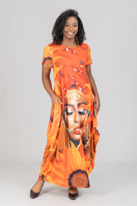 KARA CHIC Orange Dress