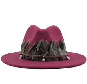 Unisex  Collection Fedora Hats With Feather