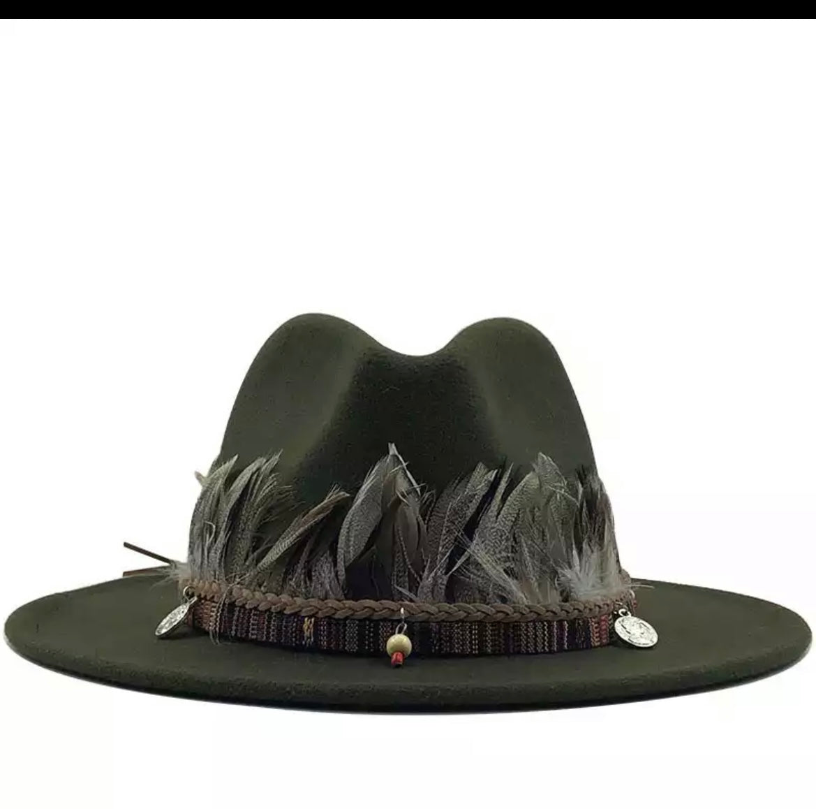 Unisex  Collection Fedora With Feather